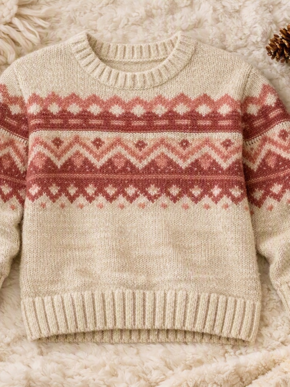 Abercrombie Kids Fair Isle Sweater – Size 11/12 - Picture 3 of 8